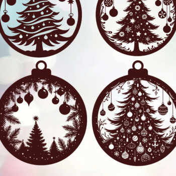 Intra απο ξύλο plywood 3mm-4mm πάχος - Δέσμη κοπής με λέιζερ στολίδι Χριστουγεννιάτικου Δέντρου Δίασταση 6x6 cm INTRAFABR-108192457 - Image 3