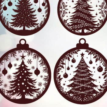 Intra απο ξύλο plywood 3mm-4mm πάχος - Δέσμη κοπής με λέιζερ στολίδι Χριστουγεννιάτικου Δέντρου Δίασταση 6x6 cm INTRAFABR-108192457 - Image 4