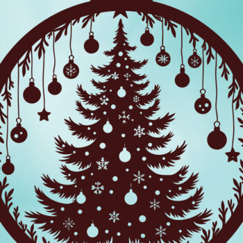 Intra απο ξύλο plywood 3mm-4mm πάχος - Δέσμη κοπής με λέιζερ στολίδι Χριστουγεννιάτικου Δέντρου Δίασταση 6x6 cm INTRAFABR-108193892 - Image 3