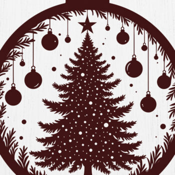 Intra απο ξύλο plywood 3mm-4mm πάχος - Δέσμη κοπής με λέιζερ στολίδι Χριστουγεννιάτικου Δέντρου Δίασταση 6x6 cm INTRAFABR-108193892 - Image 5