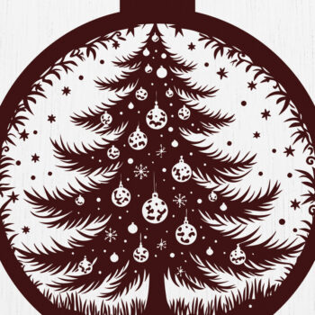 Intra απο ξύλο plywood 3mm-4mm πάχος - Δέσμη κοπής με λέιζερ στολίδι Χριστουγεννιάτικου Δέντρου Δίασταση 6x6 cm INTRAFABR-108193892 - Image 7