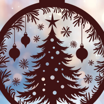 Intra απο ξύλο plywood 3mm-4mm πάχος - Δέσμη κοπής με λέιζερ στολίδι Χριστουγεννιάτικου Δέντρου Δίασταση 6x6 cm INTRAFABR-108193892 - Image 9