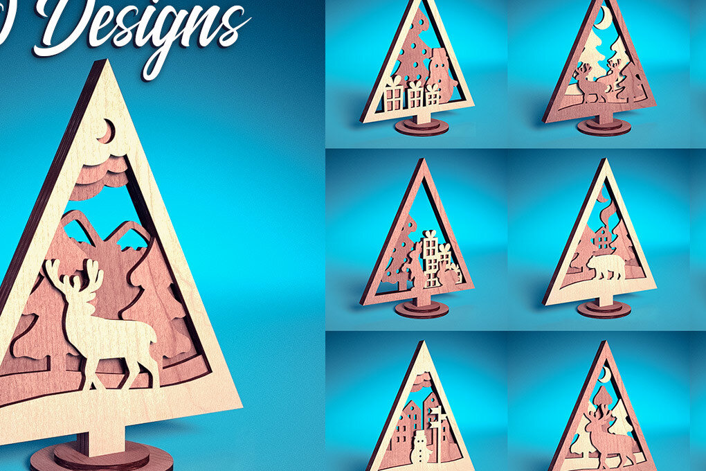 Intra απο ξύλο plywood 3mm-4mm πάχος - Στολίδι χριστουγεννιάτικου δέντρου με λέιζερ  | Δίασταση 6x6 cm INTRAFABR-72091826