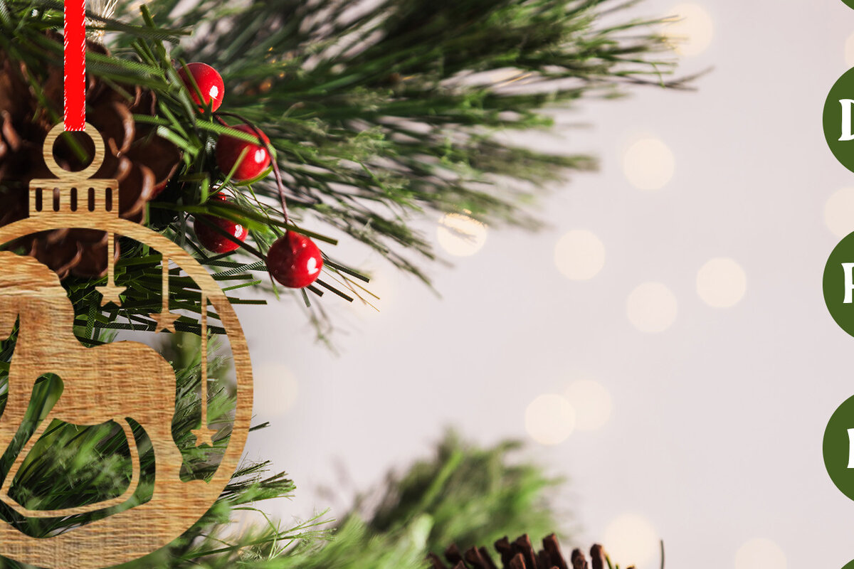 Intra απο ξύλο plywood 3mm-4mm πάχος - Στολίδι Χριστουγεννιάτικου Δέντρου με Laser Cut  Δίασταση 6x6 cm INTRAFABR-48618023