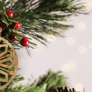 Intra απο ξύλο plywood 3mm-4mm πάχος - Στολίδι Χριστουγεννιάτικου Δέντρου με Laser Cut  Δίασταση 6x6 cm INTRAFABR-48621166