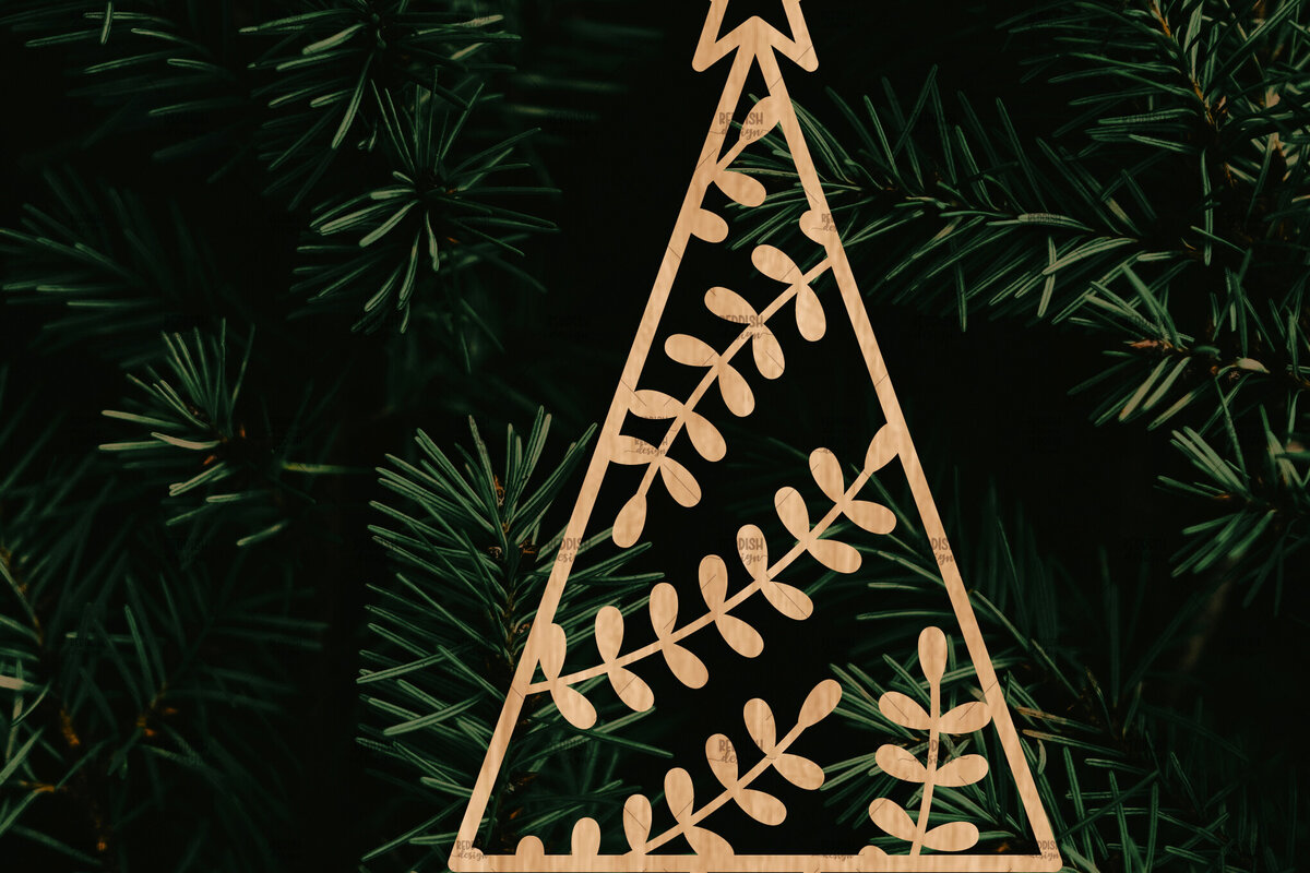 Intra απο ξύλο plywood 3mm-4mm πάχος - Στολίδι Χριστουγεννιάτικου Δέντρου με Laser Cut  Δίασταση 6x6 cm INTRAFABR-106125876