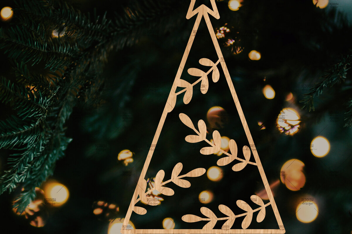 Intra απο ξύλο plywood 3mm-4mm πάχος - Στολίδι Χριστουγεννιάτικου Δέντρου με Laser Cut  Δίασταση 6x6 cm INTRAFABR-106128712