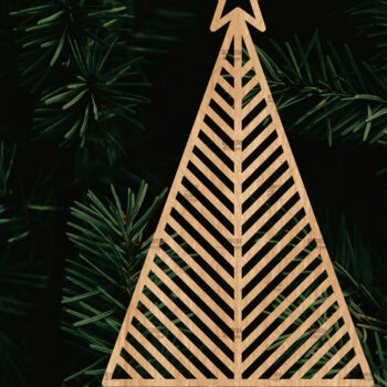Intra απο ξύλο plywood 3mm-4mm πάχος - Στολίδι Χριστουγεννιάτικου Δέντρου με Laser Cut  Δίασταση 6x6 cm INTRAFABR-106128821 - Image 1