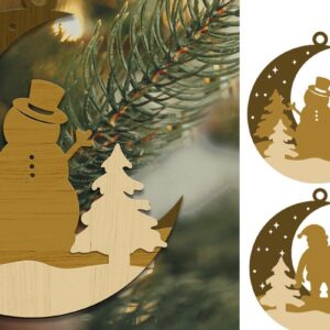 Intra απο ξύλο plywood 3mm-4mm πάχος - Σχέδιο κοπής με λέιζερ στολίδι Χριστουγεννιάτικου δέντρου Δίασταση 750x500 cm INTRAFABR-34195918