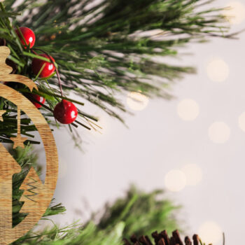 Intra απο ξύλο plywood 3mm-4mm πάχος - Στολίδι Χριστουγεννιάτικου Δέντρου   Δίασταση 6x6 cm INTRAFABR-48794406 - Image 1