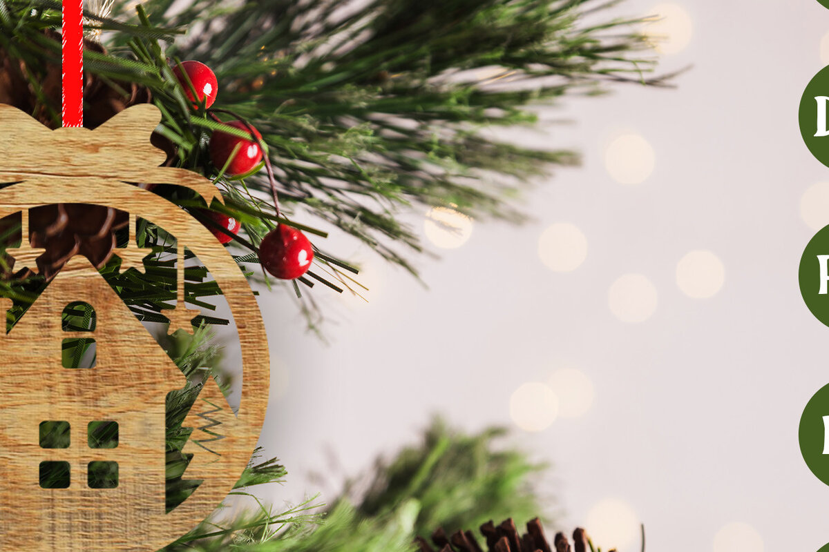 Intra απο ξύλο plywood 3mm-4mm πάχος - Στολίδι Χριστουγεννιάτικου Δέντρου   Δίασταση 6x6 cm INTRAFABR-48794406