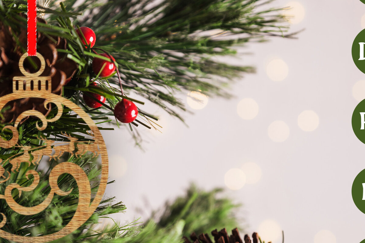 Intra απο ξύλο plywood 3mm-4mm πάχος - Στολίδι Χριστουγεννιάτικου Δέντρου   Δίασταση 6x6 cm INTRAFABR-48616555