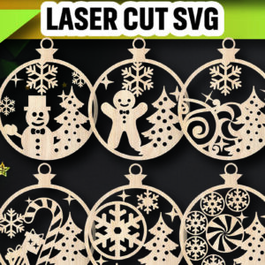 Intra απο ξύλο plywood 3mm-4mm πάχος -   δέσμης στολιδιών χριστουγεννιάτικων δέντρων Δίασταση 6x6 cm INTRAFABR-104936213