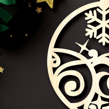 Intra απο ξύλο plywood 3mm-4mm πάχος - δέσμης στολιδιών χριστουγεννιάτικων δέντρων Δίασταση 6x6 cm INTRAFABR-104936213 - Image 3