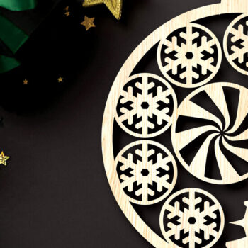 Intra απο ξύλο plywood 3mm-4mm πάχος - δέσμης στολιδιών χριστουγεννιάτικων δέντρων Δίασταση 6x6 cm INTRAFABR-104936213 - Image 5