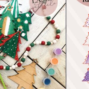 Intra απο ξύλο plywood 3mm-4mm πάχος - Χριστουγεννιάτικα στολίδια για το DiY Craft Kit Δίασταση 6x6 cm INTRAFABR-75550243