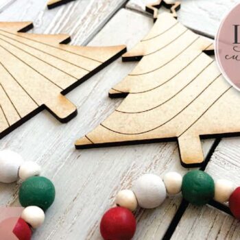 Intra απο ξύλο plywood 3mm-4mm πάχος - Χριστουγεννιάτικα στολίδια για το DiY Craft Kit Δίασταση 6x6 cm INTRAFABR-75550243 - Image 6