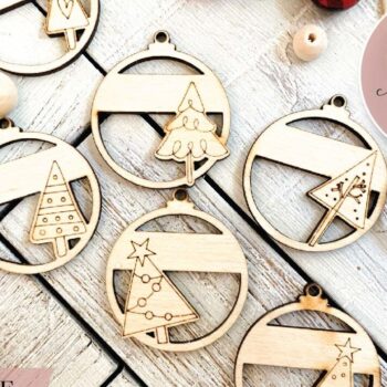 Intra απο ξύλο plywood 3mm-4mm πάχος - Αρχεία λέιζερ στολίδια χριστουγεννιάτικου δέντρου Δίασταση 6x6 cm INTRAFABR-72014337 - Image 4