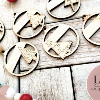 Intra απο ξύλο plywood 3mm-4mm πάχος - Αρχεία λέιζερ στολίδια χριστουγεννιάτικου δέντρου Δίασταση 6x6 cm INTRAFABR-72014337 - Image 6