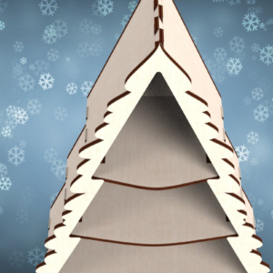 Intra απο ξύλο plywood 3mm-4mm πάχος - Ράφι Χριστουγεννιάτικου Δέντρου για Δώρα Snd Δίασταση 90x60 cm INTRAFABR-109606261