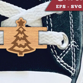 Intra απο ξύλο plywood 3mm-4mm πάχος - Κορδόνια για Χριστουγεννιάτικο Δέντρο Ετικέτες Κόψιμο με λέιζερ Δίασταση 20x20 cm INTRAFABR-112294834 - Image 1