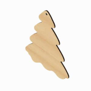 Intra απο ξύλο plywood 3mm-4mm πάχος - Αρχεία  κομμένα με λέιζερ χριστουγεννιάτικο δέντρο Δίασταση 16x20 cm INTRAFABR-117680002