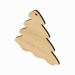 Intra απο ξύλο plywood 3mm-4mm πάχος - Αρχεία  κομμένα με λέιζερ χριστουγεννιάτικο δέντρο Δίασταση 12x15 cm INTRAFABR-117680039