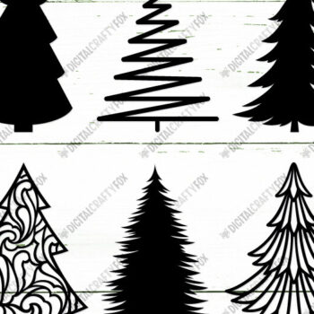 Intra απο ξύλο plywood 3mm-4mm πάχος - Πακέτο σιλουέτας Χριστουγεννιάτικου Δέντρου  Δίασταση 3600x3600 cm INTRAFABR-15520839 - Image 10