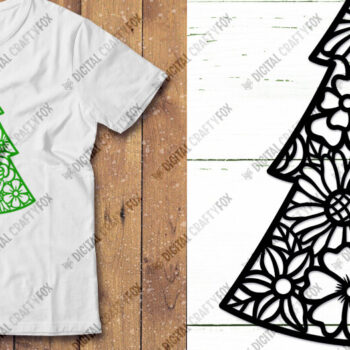 Intra απο ξύλο plywood 3mm-4mm πάχος - Πακέτο σιλουέτας Χριστουγεννιάτικου Δέντρου  Δίασταση 3600x3600 cm INTRAFABR-15520839 - Image 14