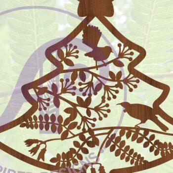 Intra απο ξύλο plywood 3mm-4mm πάχος - Στάση χριστουγεννιάτικου δέντρου New Zealand Birds Δίασταση 30x20 cm INTRAFABR-68416310 - Image 1