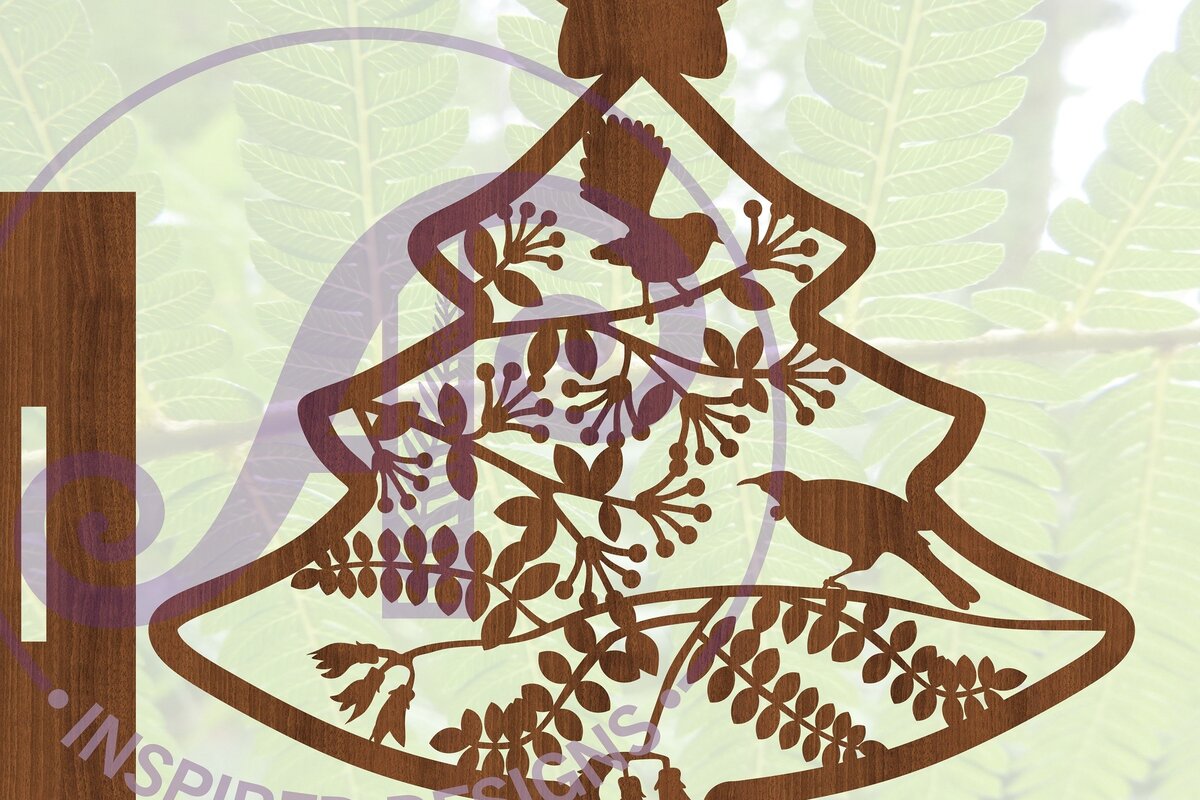 Intra απο ξύλο plywood 3mm-4mm πάχος - Στάση χριστουγεννιάτικου δέντρου New Zealand Birds Δίασταση 30x20 cm INTRAFABR-68416310