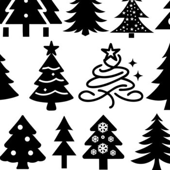 Intra απο ξύλο plywood 3mm-4mm πάχος - Πακέτο  Χριστουγεννιάτικου Δέντρου Δίασταση 15x15 cm INTRAFABR-112368879 - Image 1