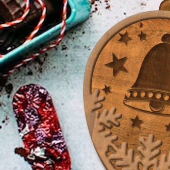 Intra απο ξύλο plywood 3mm-4mm πάχος - Διακόσμηση παιχνιδιών Χριστουγεννιάτικου Δέντρου, κομμένο  Δίασταση 4x4 cm INTRAFABR-84425500 - Image 4