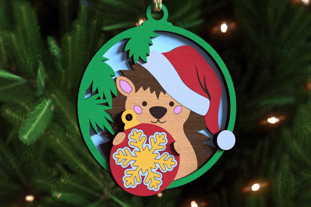 Intra απο ξύλο plywood 3mm-4mm πάχος - Παιχνίδι Χριστουγεννιάτικου Δέντρου | Διακοσμήσεις διακοπών Δίασταση 15x15 cm INTRAFABR-109883573