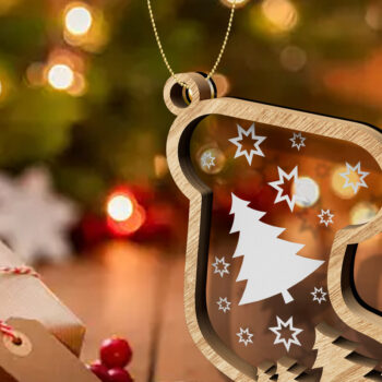 Intra απο ξύλο plywood 3mm-4mm πάχος - Παιχνίδι ΧΡΙΣΤΟΥΓΕΝΝΙΑΤΙΚΟ ΔΕΝΤΡΟ, Διακόσμηση σπιτιού Δίασταση 5x3 cm INTRAFABR-82258852 - Image 3