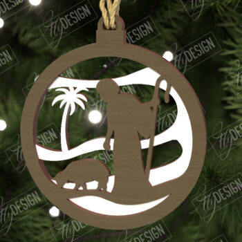 Intra απο ξύλο plywood 3mm-4mm πάχος - Παιχνίδι Χριστουγεννιάτικου Δέντρου | Σκηνή της Γέννησης |CNC Δίασταση 6x6 cm INTRAFABR-107562084 - Image 1