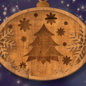 Intra απο ξύλο plywood 3mm-4mm πάχος - Στολίδι παιχνίδι Χριστουγεννιάτικου Δέντρου, κομμένο  Δίασταση 4x4 cm INTRAFABR-84317874