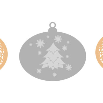 Intra απο ξύλο plywood 3mm-4mm πάχος - Στολίδι παιχνίδι Χριστουγεννιάτικου Δέντρου, κομμένο  Δίασταση 4x4 cm INTRAFABR-84317874 - Image 3