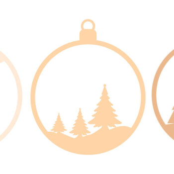 Intra απο ξύλο plywood 3mm-4mm πάχος - Στολίδι για το Χριστουγεννιάτικο Δέντρο, Πολυστρωματικό Δίασταση 4x4 cm INTRAFABR-84213261 - Image 3