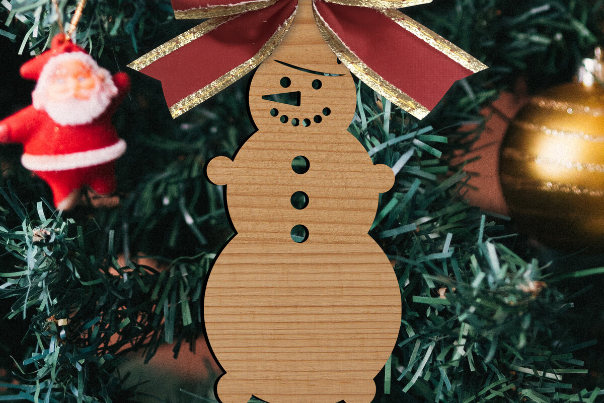 Intra απο ξύλο plywood 3mm-4mm πάχος - Παιχνίδια Χριστουγεννιάτικου Δέντρου  Δίασταση 15x15 cm INTRAFABR-80307965