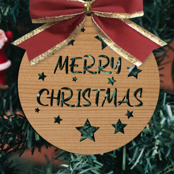 Intra απο ξύλο plywood 3mm-4mm πάχος - Παιχνίδια Χριστουγεννιάτικου Δέντρου  Δίασταση 15x15 cm INTRAFABR-80307969 - Image 1