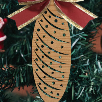 Intra απο ξύλο plywood 3mm-4mm πάχος - Παιχνίδια Χριστουγεννιάτικου Δέντρου  Δίασταση 15x15 cm INTRAFABR-80307976 - Image 1