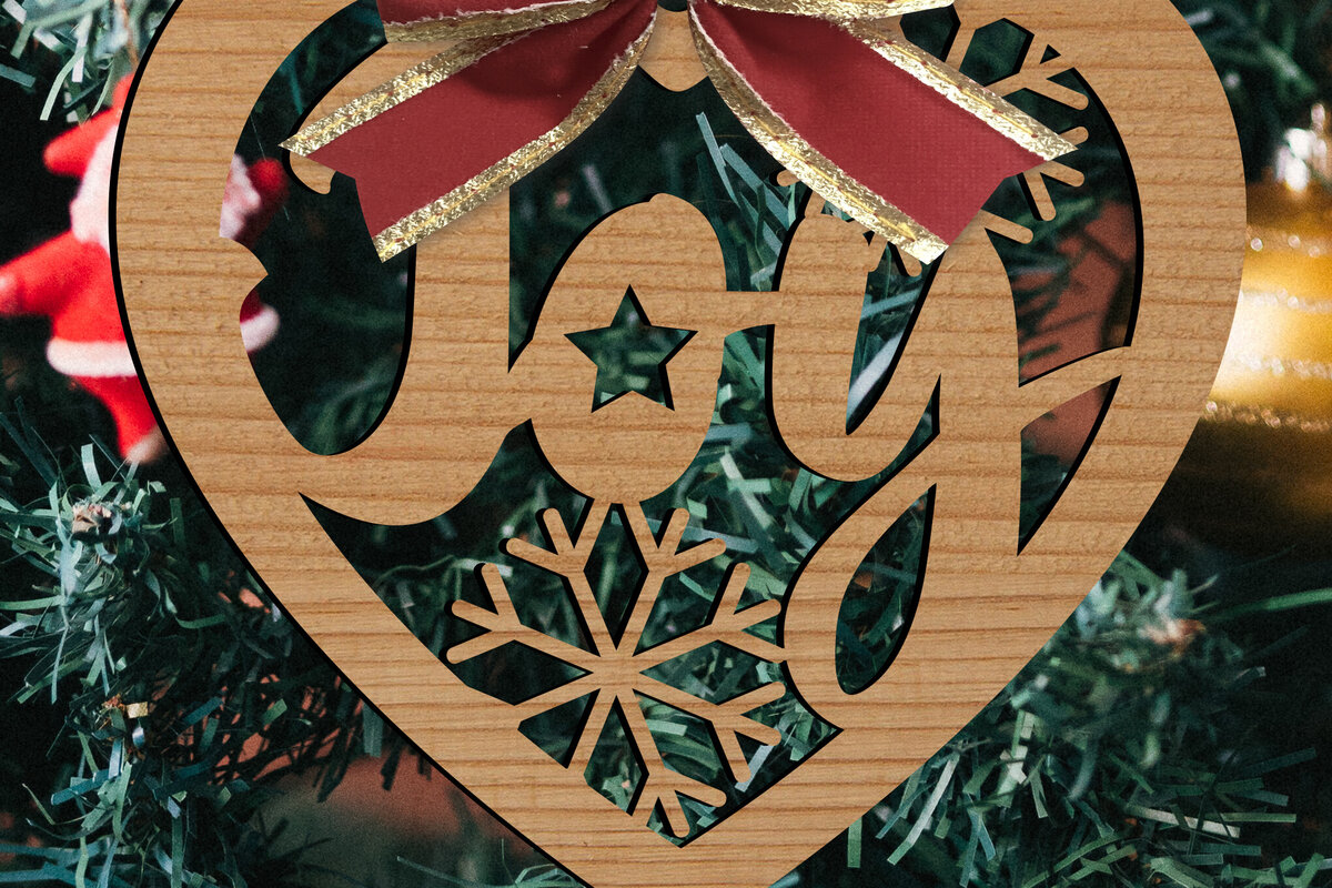 Intra απο ξύλο plywood 3mm-4mm πάχος - Παιχνίδια Χριστουγεννιάτικου Δέντρου  Δίασταση 15x15 cm INTRAFABR-80307900