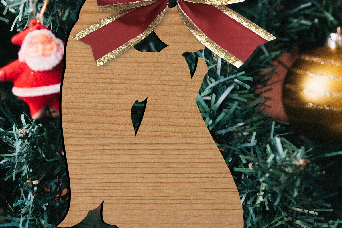 Intra απο ξύλο plywood 3mm-4mm πάχος - Παιχνίδια Χριστουγεννιάτικου Δέντρου  Δίασταση 15x15 cm INTRAFABR-80307911