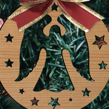 Intra απο ξύλο plywood 3mm-4mm πάχος - Παιχνίδια Χριστουγεννιάτικου Δέντρου  Δίασταση 15x15 cm INTRAFABR-80307918 - Image 1