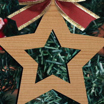 Intra απο ξύλο plywood 3mm-4mm πάχος - Παιχνίδια Χριστουγεννιάτικου Δέντρου  Δίασταση 15x15 cm INTRAFABR-80307924 - Image 1