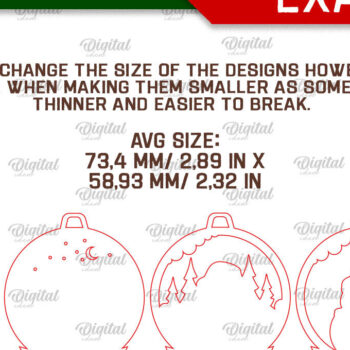 Intra απο ξύλο plywood 3mm-4mm πάχος - Πακέτο κοπής με λέιζερ παιχνιδιών χριστουγεννιάτικου δέντρου Δίασταση 15x15 cm INTRAFABR-106665315 - Image 2