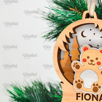 Intra απο ξύλο plywood 3mm-4mm πάχος - Πακέτο κοπής με λέιζερ παιχνιδιών χριστουγεννιάτικου δέντρου Δίασταση 15x15 cm INTRAFABR-106665315 - Image 12