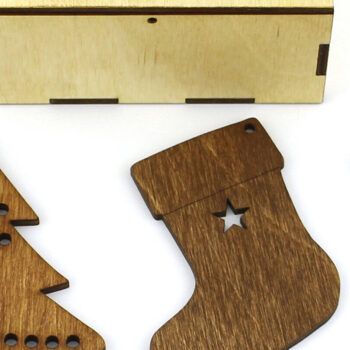 Intra απο ξύλο plywood 3mm-4mm πάχος - Παιχνίδια Χριστουγεννιάτικου Δέντρου.  κοπής με λέιζερ. Δίασταση 9x9 cm INTRAFABR-84294574 - Image 6