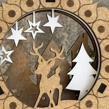 Intra απο ξύλο plywood 3mm-4mm πάχος - Χριστουγεννιάτικο Δέντρο Παιχνίδια Σετ Στολίδι Δίασταση 3x3 cm INTRAFABR-109583911 - Image 8